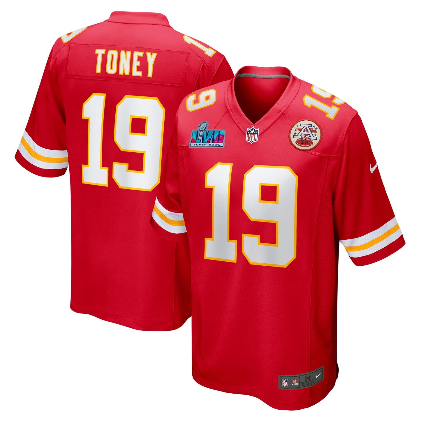 Kadarius Toney Kansas City Chiefs Nike Super Bowl LVII Patch Game Jersey - Red