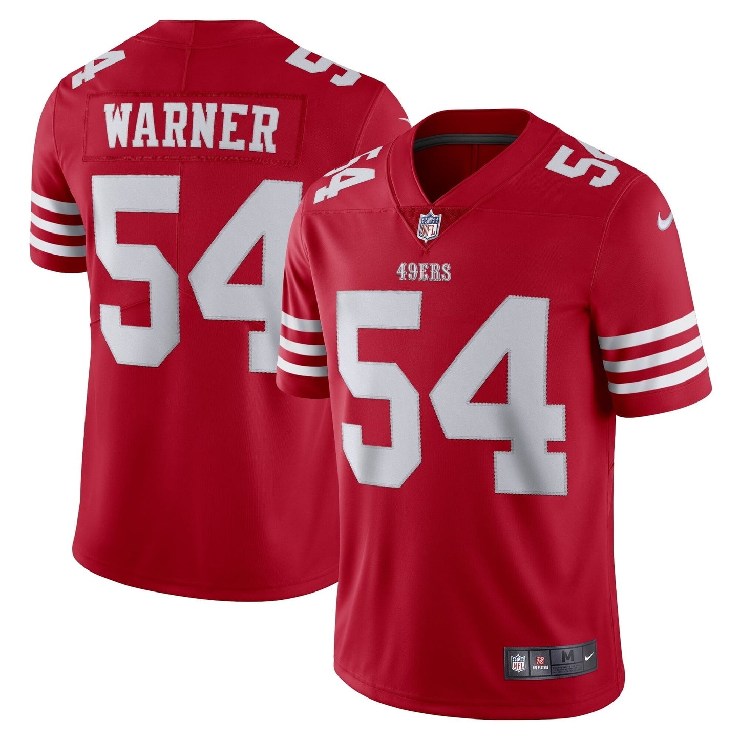 Men's Nike Fred Warner Scarlet San Francisco 49ers Vapor Limited Jersey