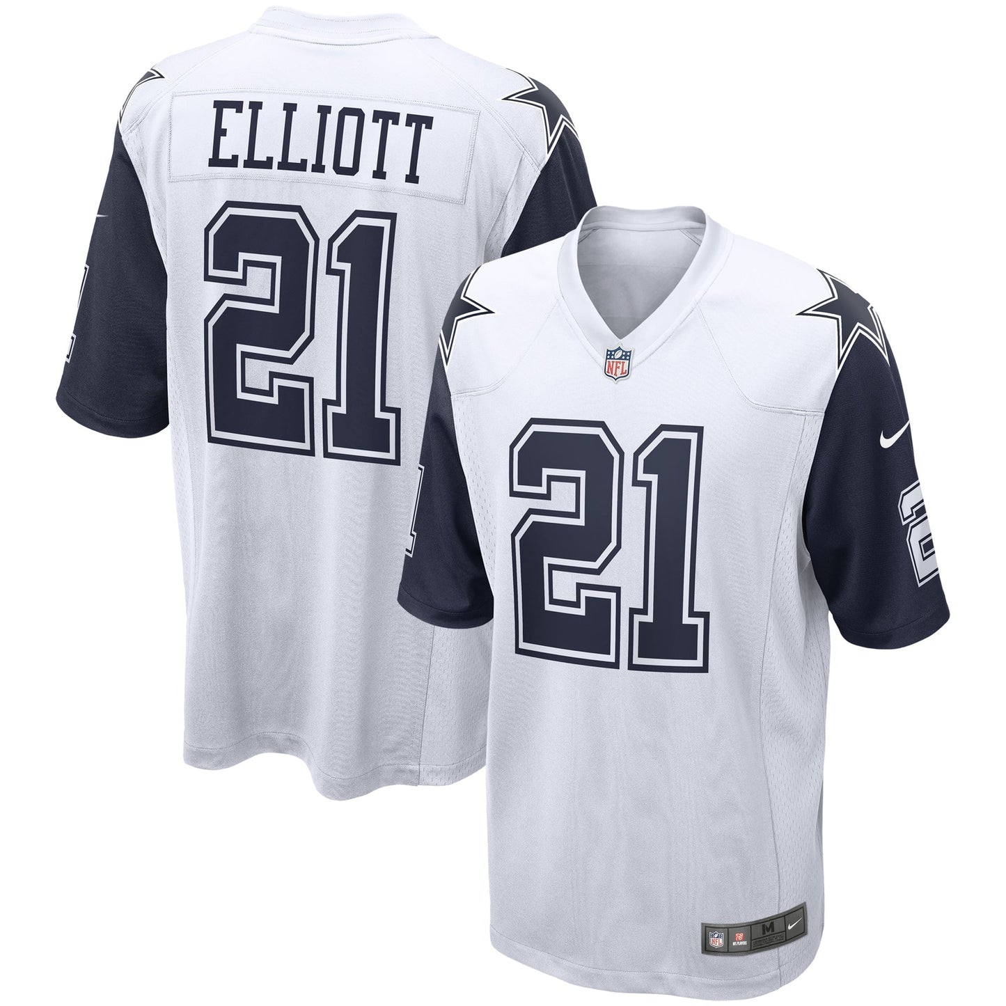 Men's Nike Ezekiel Elliott White Dallas Cowboys Alternate Game Jersey