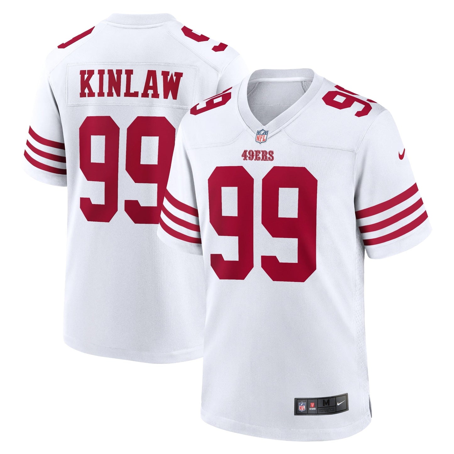 Men's Nike Javon Kinlaw White San Francisco 49ers Player Game Jersey