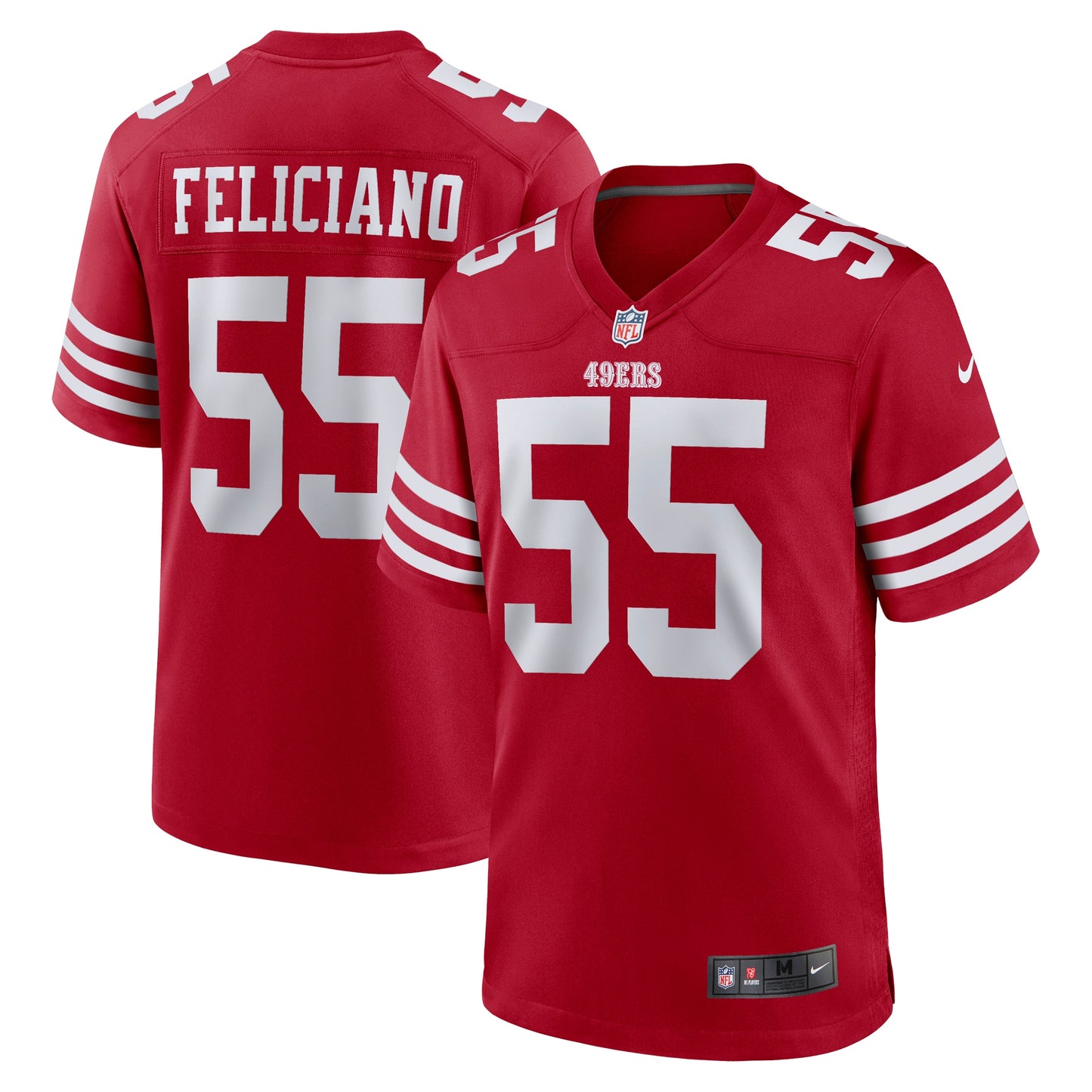 Jon Feliciano San Francisco 49ers Nike Game Player Jersey - Scarlet