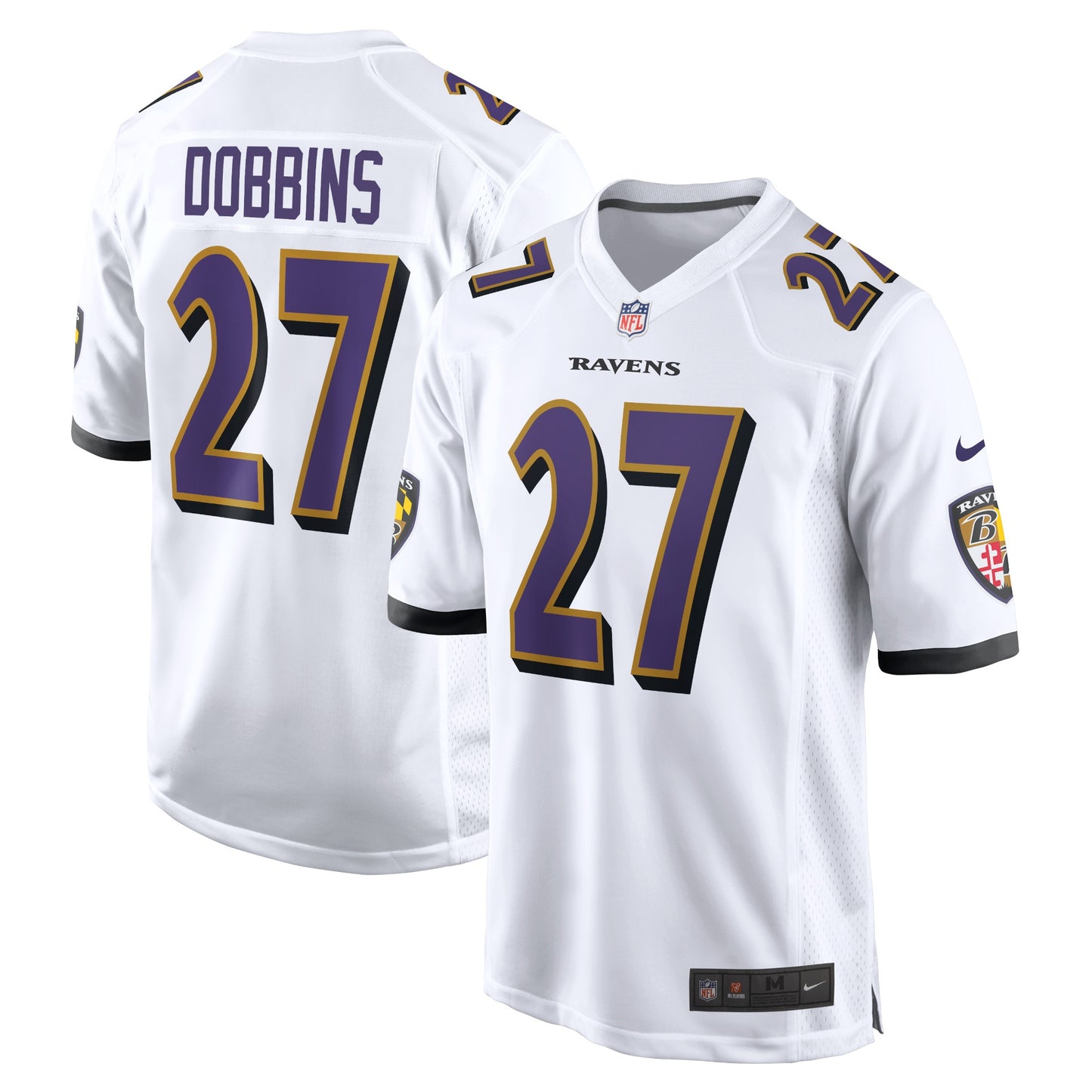 J.K. Dobbins Baltimore Ravens Nike Game Jersey - White