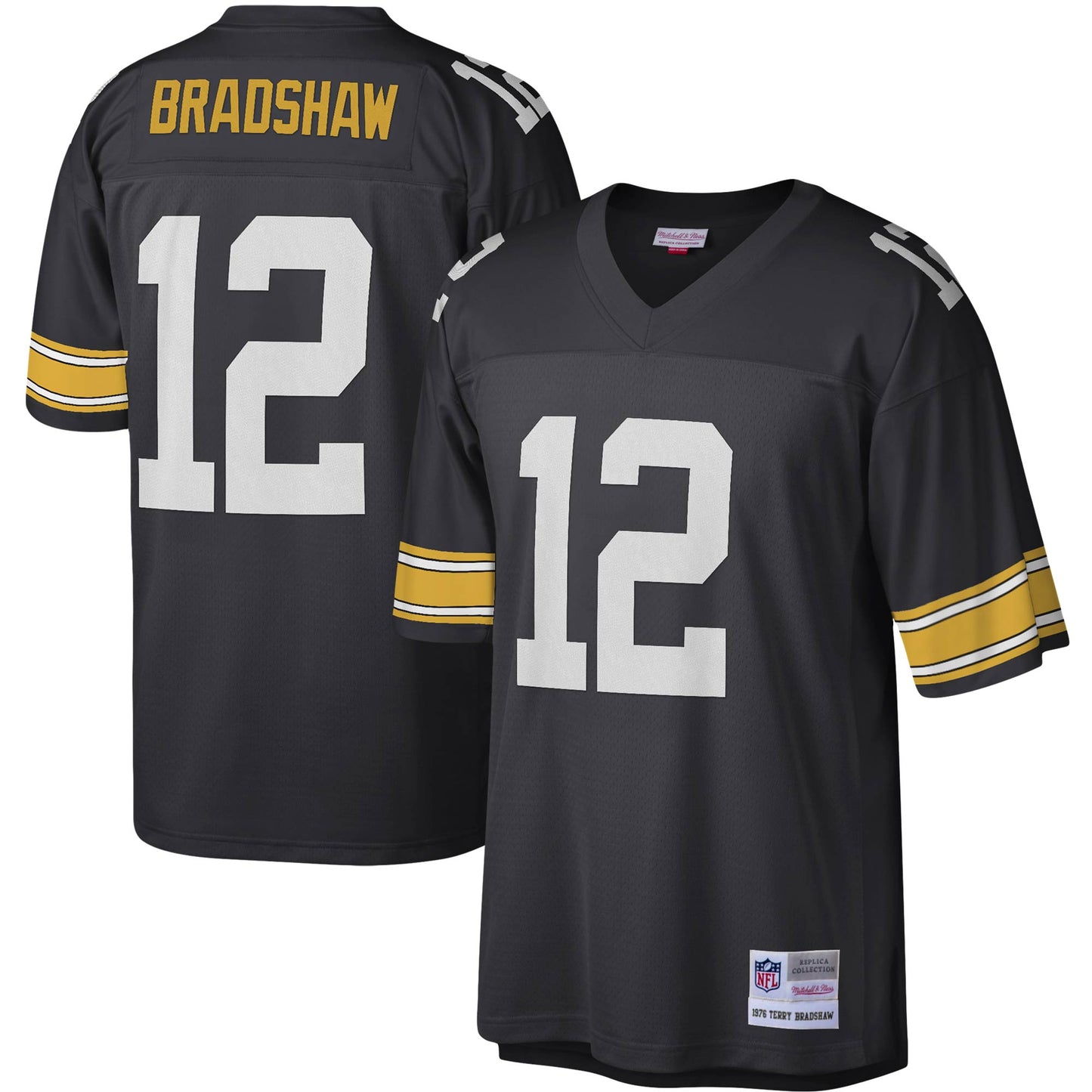 Terry Bradshaw Pittsburgh Steelers Mitchell & Ness Legacy Replica Jersey - Black