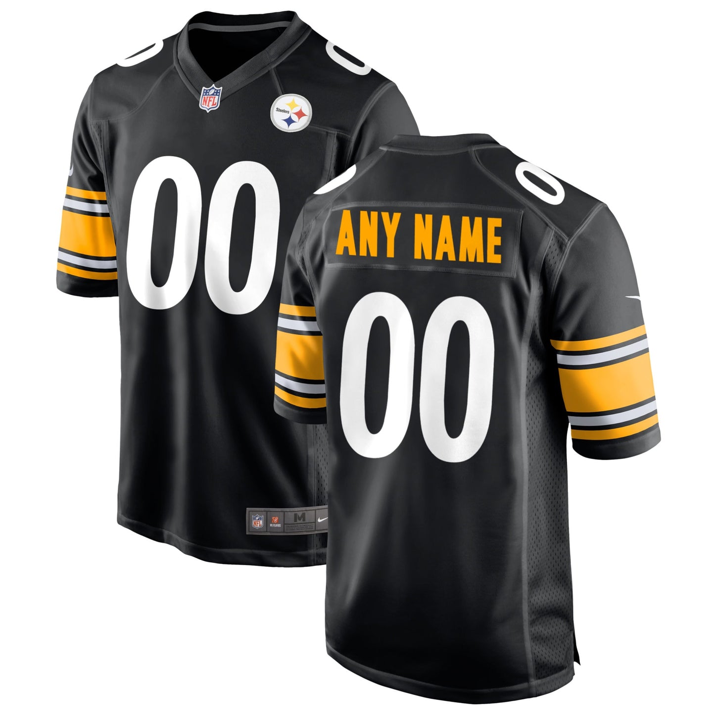 Pittsburgh Steelers Nike Custom Game Jersey - Black