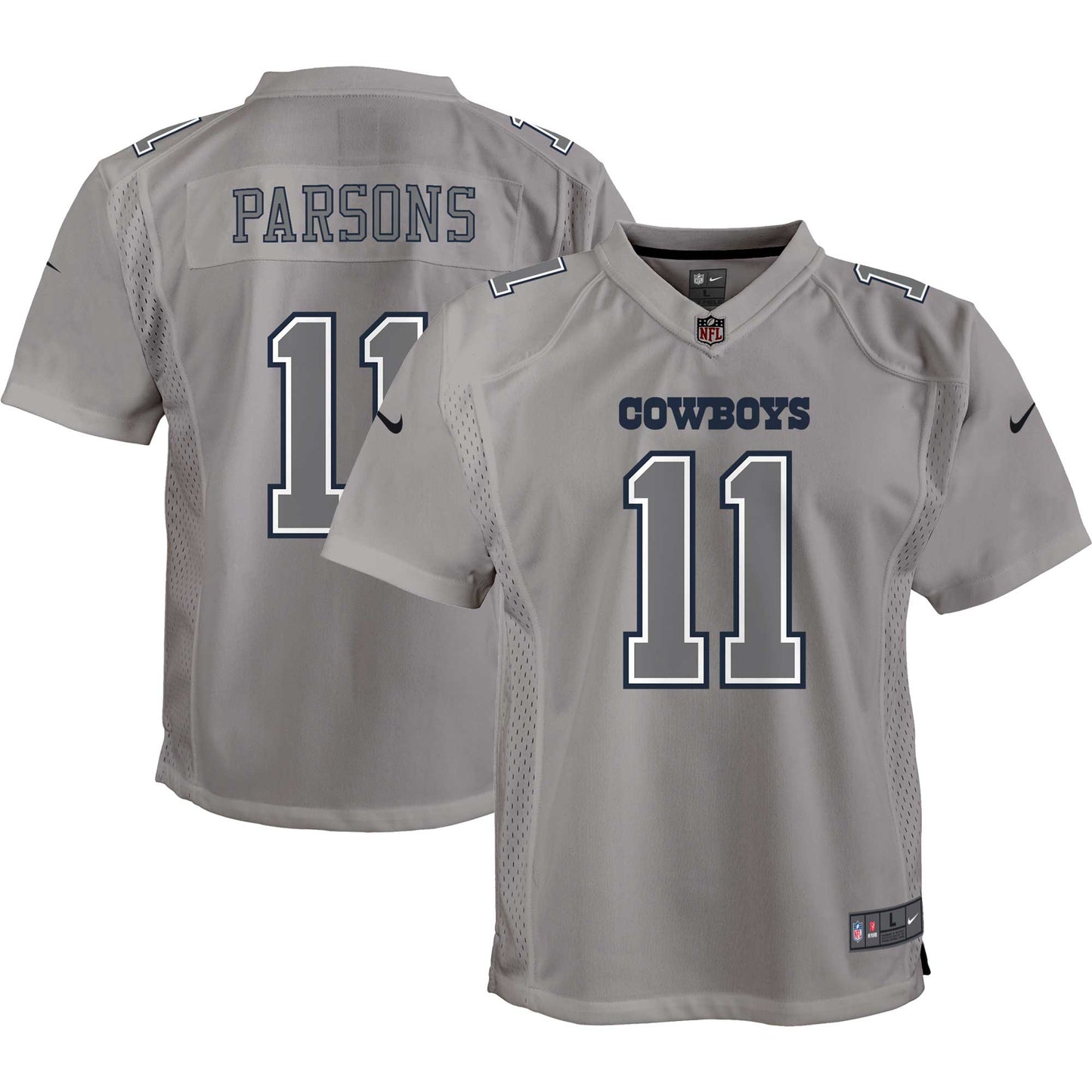 Micah Parsons Dallas Cowboys Nike Youth Atmosphere Game Jersey - Gray