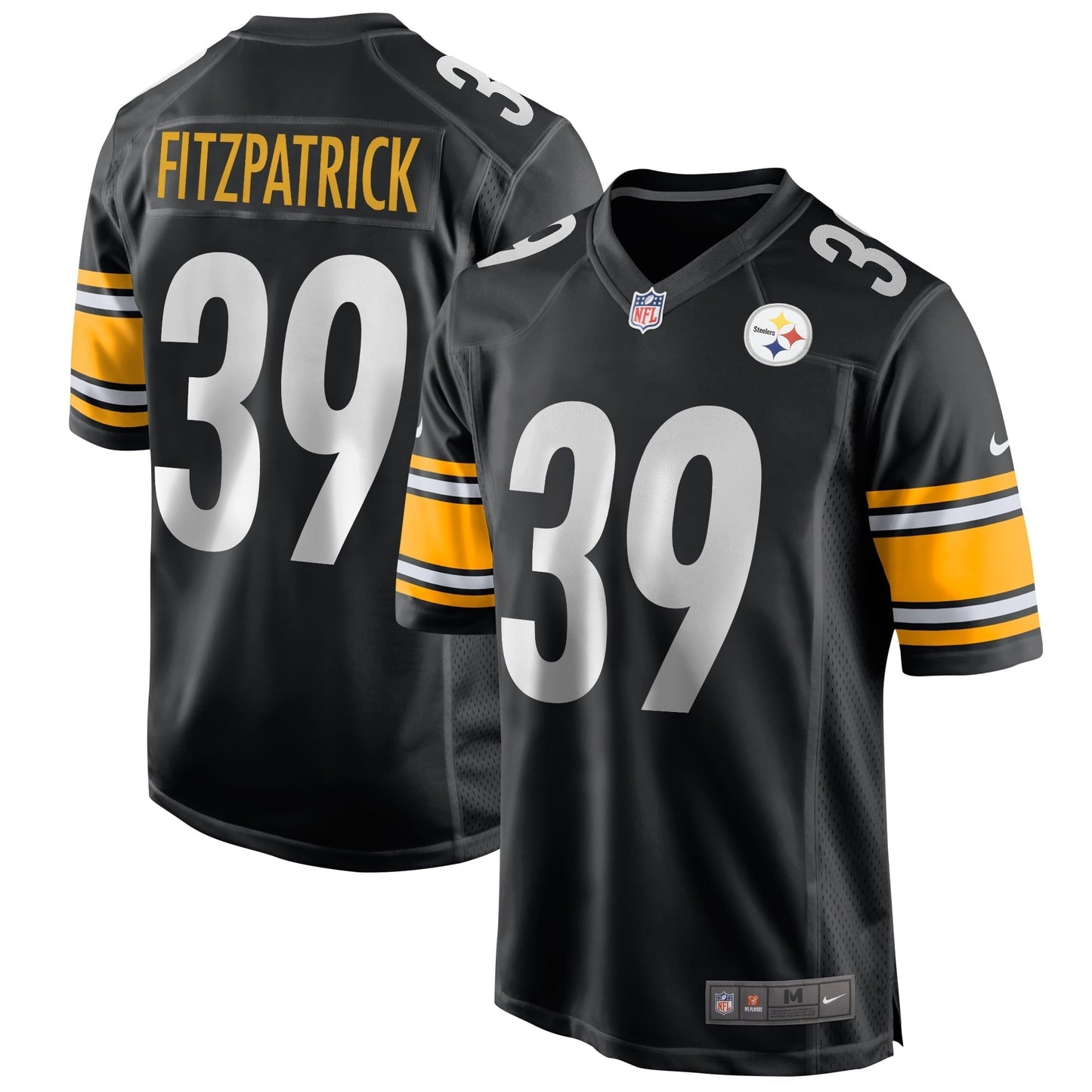 Men's Nike Minkah Fitzpatrick Black Pittsburgh Steelers Game Jersey